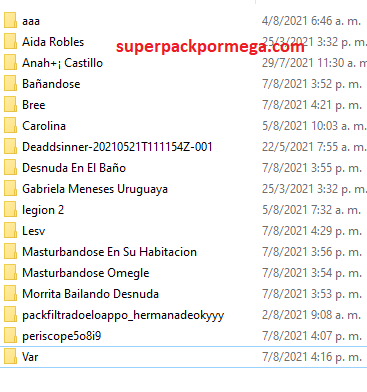 17 PACKS Exclusivos de Morritas Adolecentes Caseros y Colegialas