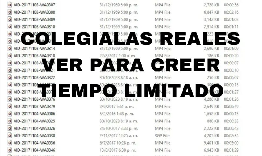 Colegialas Sacado De la Deep Web Solo por Tiempo Limitado VER PARA CREER